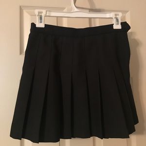 American apparel black tennis skirt